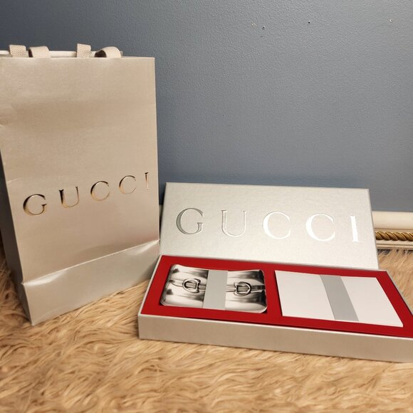 NIB GUCCI VIP "LIMITED EDITION" HOLIDAY GREETING NOTE CARD BOX SET - Picture 1 of 5